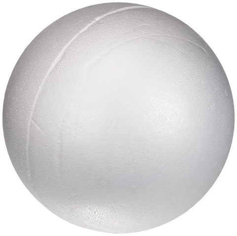 RAYHER Polystyrene Ball, Two Halves, White, Ã¸ 25 cm