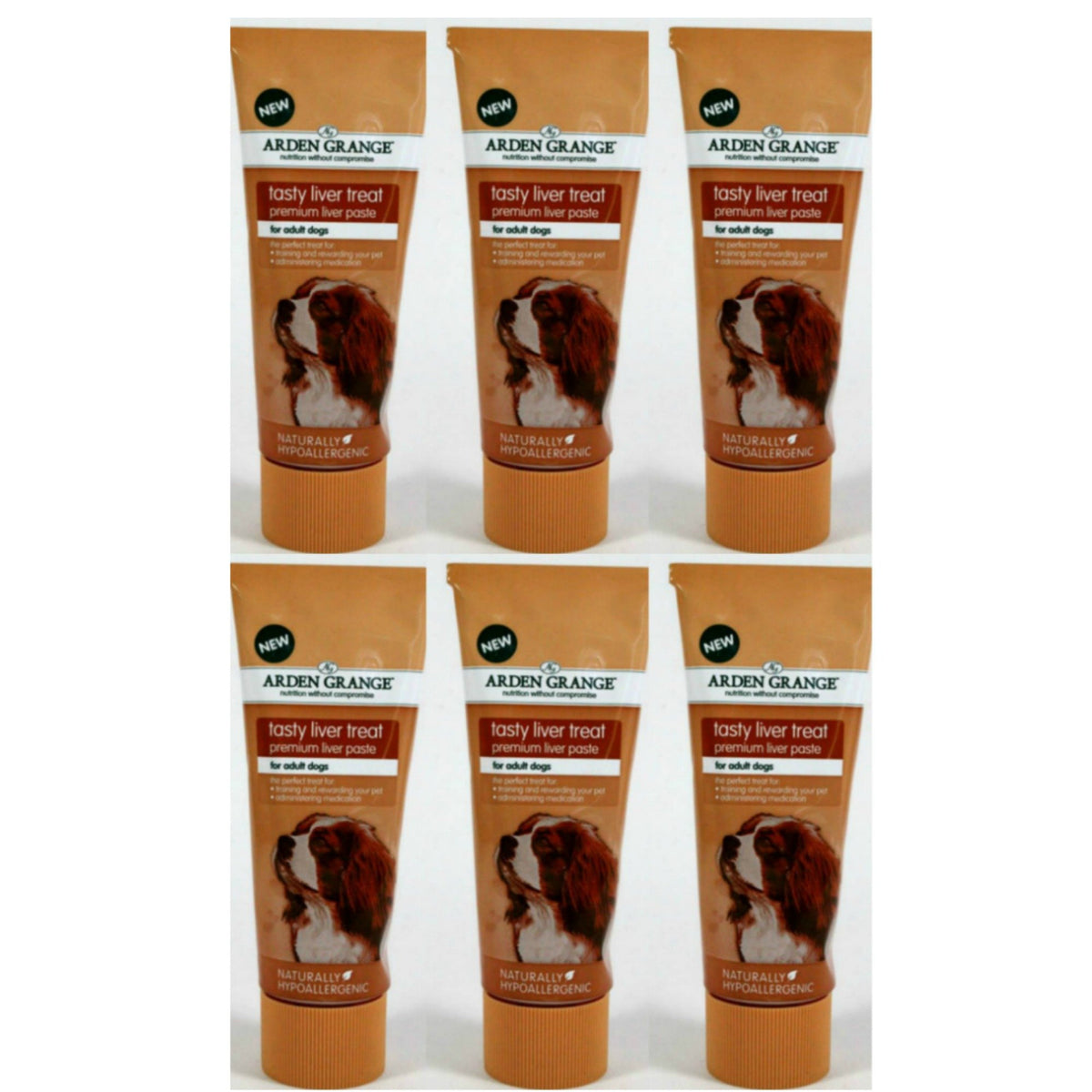 6 x 75g Arden Grange Liver Paste Dog Treat