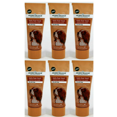 6 x 75g Arden Grange Liver Paste Dog Treat