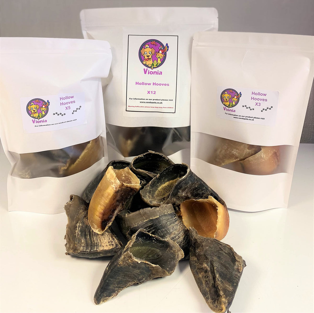 VIONIAÃƒÆ’Ã†â€™Ãƒâ€ Ã¢â‚¬â„¢ÃƒÆ’Ã‚Â¢ÃƒÂ¢Ã¢â‚¬Å¡Ã‚Â¬Ãƒâ€¦Ã‚Â¡ÃƒÆ’Ã†â€™ÃƒÂ¢Ã¢â€šÂ¬Ã…Â¡ÃƒÆ’Ã¢â‚¬Å¡Ãƒâ€šÃ‚Â® Natural Treats | British Dried Hooves for Dogs (10pcs) | Plain Hooves | Empty Hooves | Hollow Hooves | Hooves | 100%, Long Lasting Best Dog Treats