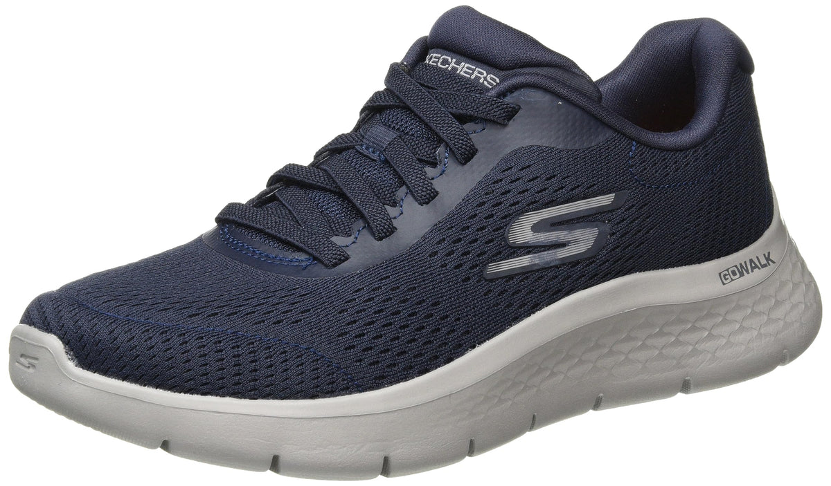 Skechers Men's Go Walk Flex-Remark Sneaker, Navy/Grey, 14