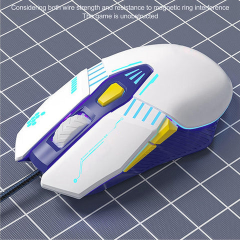 gernie Prime Gaming Mouse Wired with RGB Lights Cable Play Innovative Games Enhanced Game Performance Mice Infused Program Modes 7200 4800 2400 1200 for Gaming Mice Pad Included Fun