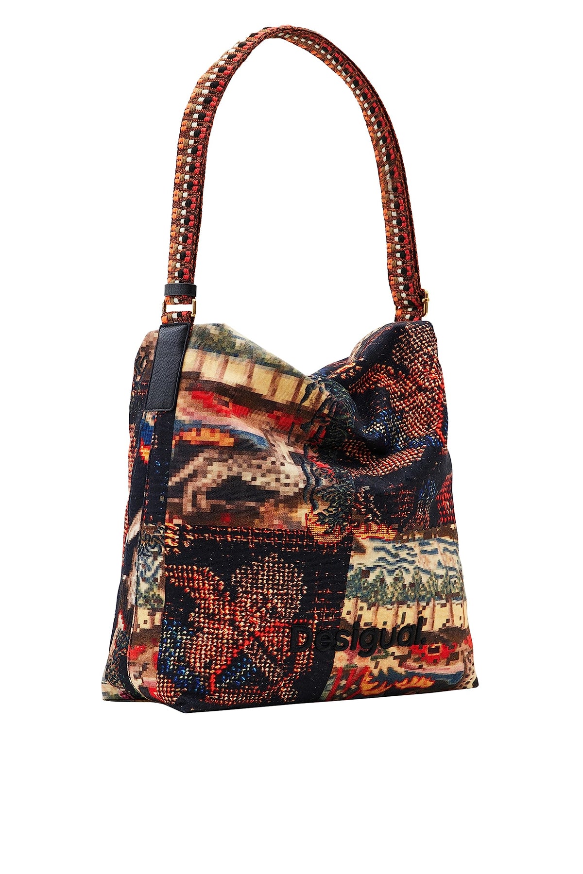 Desigual Accessories Fabric Shoulder Bag, Black
