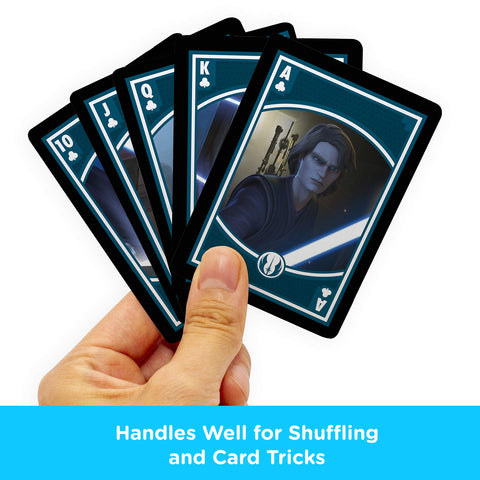 AQUARIUS Star Wars Playing Cards - The Clone Wars Themed Deck of Cards for Your Favorite Card Games - Officially Licensed Star Wars Merchandise & Collectibles