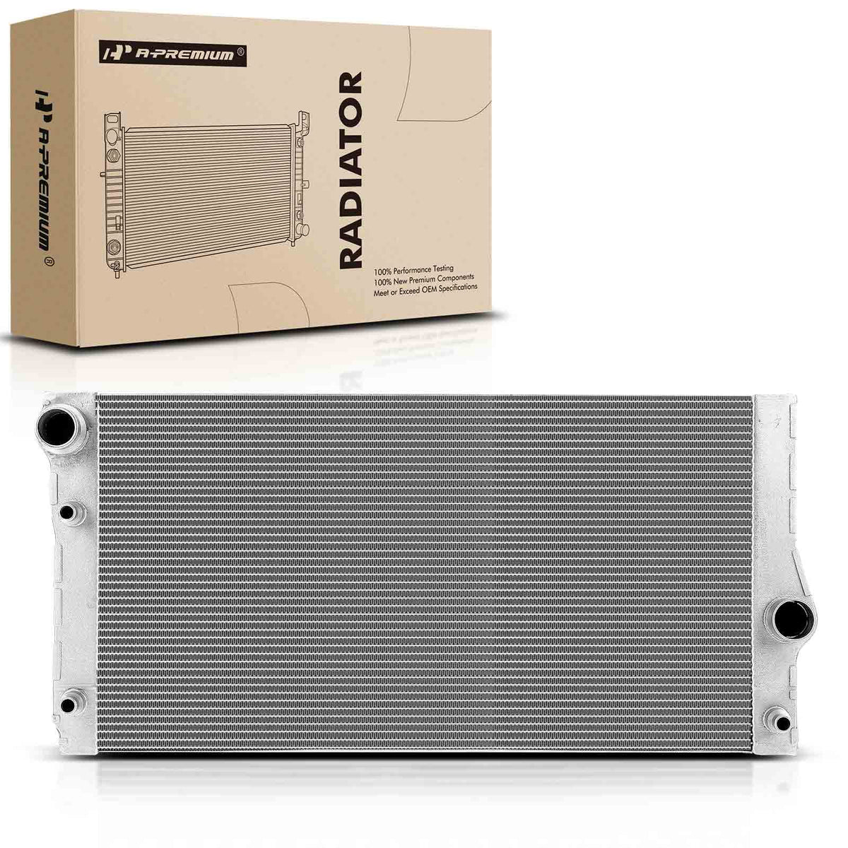 A-Premium Engine Coolant Radiator Assembly Compatible with BMW 535i 2011-2016, 535i GT 2010-2017, 740i 740Li 2011-2012, ActiveHybrid 5 2012-2016, Automatic Transmission, Replace# BM3010163