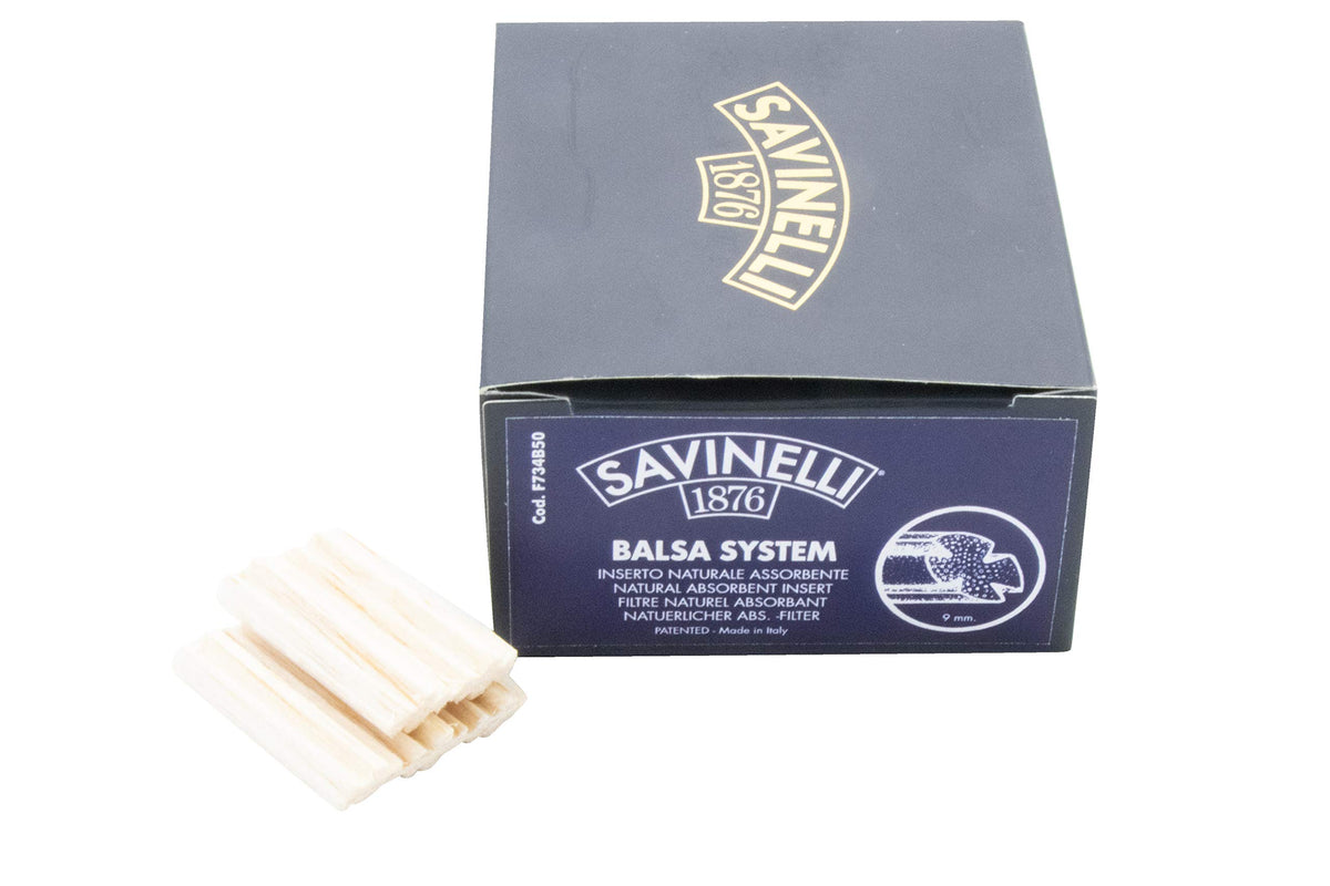 Savinelli 9mm Balsa Filters - 50 Count