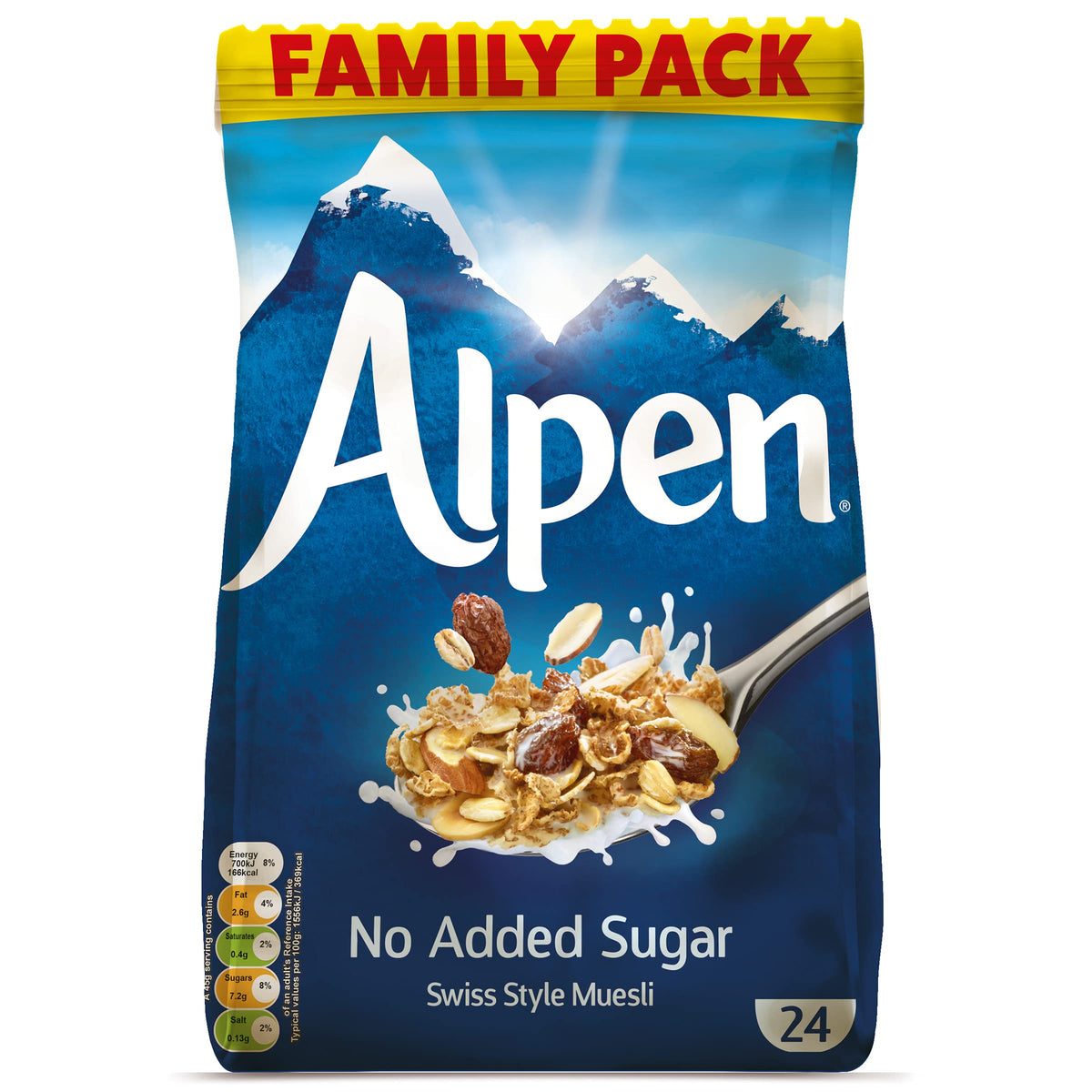 Alpen No Added Sugar Muesli 1.1 kg (Pack of 6)
