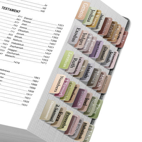 GOTIDEAL Bible Tabs-75 Tabs, Laminated Bible Tabs for Women and Men, Large Print Bible Tabs for Study Bible, Index Tabs for Old and New Testament, Bible Labels Tabs-Boho