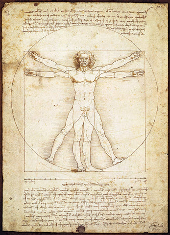 EuroGraphics Vitruvian Man by Leonard Da Vinci 1000 Piece Puzzle