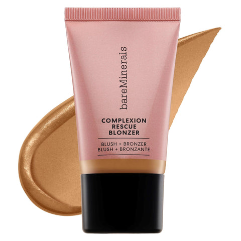 bareMinerals Complexion Rescue Liquid Blonzer, Blush + Bronzer Hybrid, Bronzer Blush for a Sun-Kissed Glow, Buildable Face Bronzer + Blush for Cheeks, Gel-Cream, Vegan (Kiss of Spice)