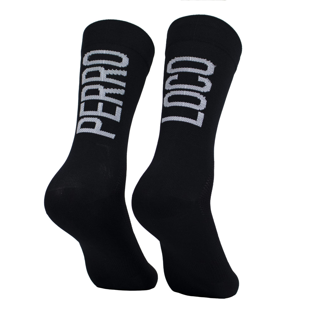 PERRO LOCO CLOTHES Ultralight Summer Cycling Socks. (UK, Numeric, 6, 8, Regular, Regular, Black)