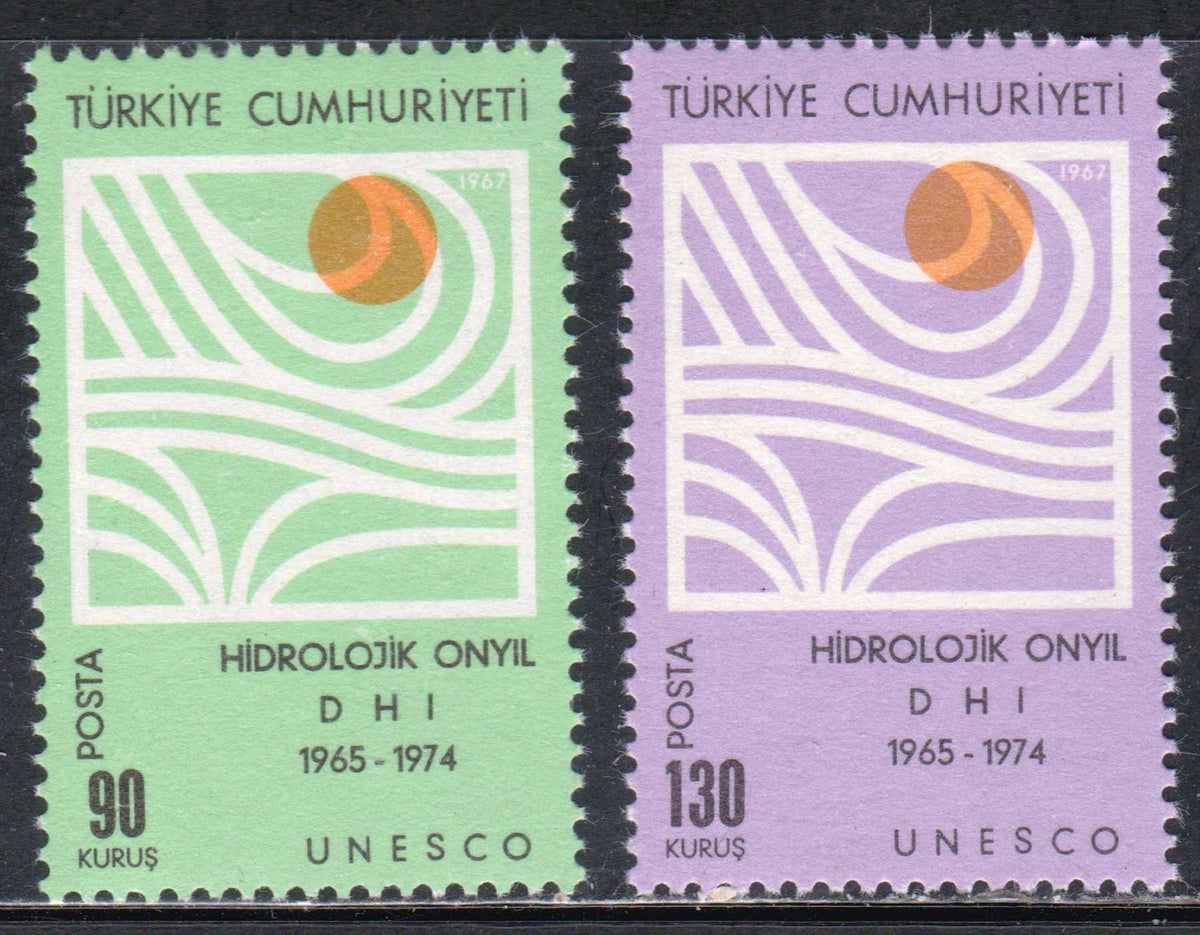 Turkive Turkey Hydrological Decade UNESCO Postage Stamps