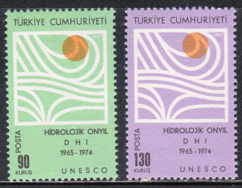 Turkive Turkey Hydrological Decade UNESCO Postage Stamps