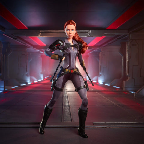 Barbie Marvel StudiosÃƒÆ’Ã‚Â¢ÃƒÂ¢Ã¢â‚¬Å¡Ã‚Â¬ÃƒÂ¢Ã¢â‚¬Å¾Ã‚Â¢ Black Widow Doll, 11.5-in, Poseable with Red Hair, Wearing Armored Bodysuit and Boots, Gift for Collectors [Amazon Exclusive]