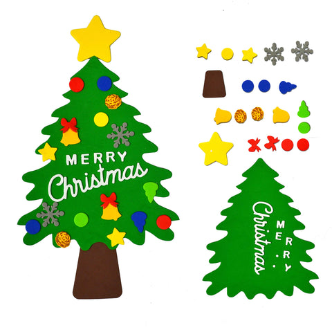 JOYIN Christmas Art and Craft Kit DIY with 3D Gingerbread House, Christmas Tree Door Sign, Foam Stocking Kit, Two Characters Decors Kids Boys & Girls Activities Project Set