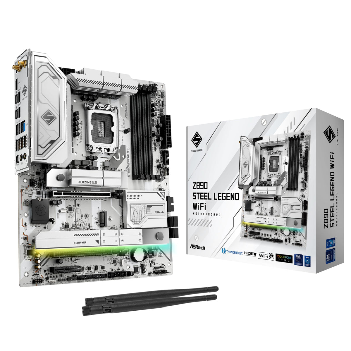 ASRock Z890 Steel Legend WiFi ATX Motherboard for Intel LGA1851 CPUs