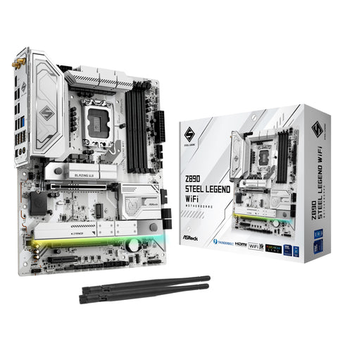 ASRock Z890 Steel Legend WiFi ATX Motherboard for Intel LGA1851 CPUs