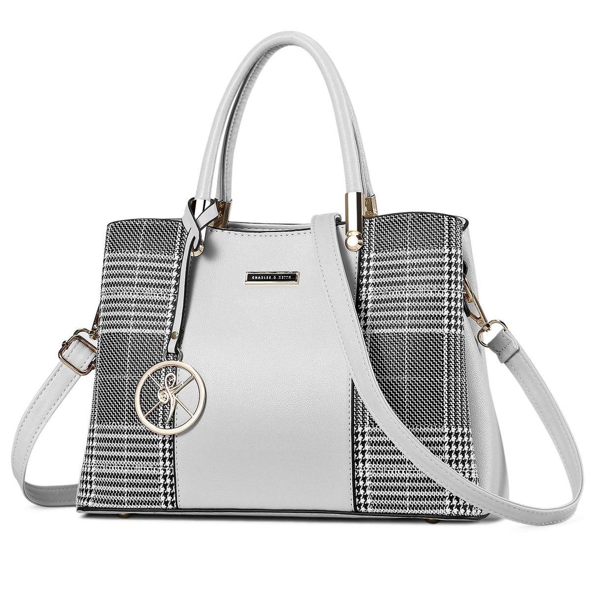 Womens Leather Handbag Designer Shoulder Tote Crossbody Bag Elegant Top Handle Bag for Ladies