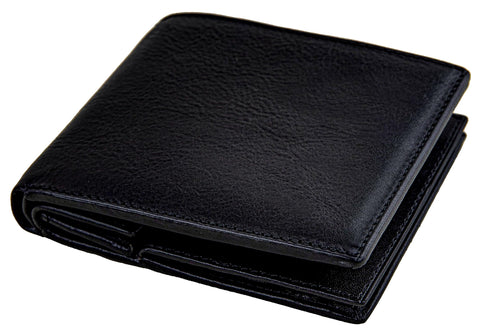 Time Resistance Leather Men's Wallet - Minimalist Wallet Design with Credit Card Holder, Magnetic Coin Holder, and Cash Slots