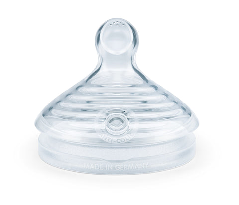NUK Nature Sense Silicone Medium Feed Hole Teats 2pk (6-18 Months)