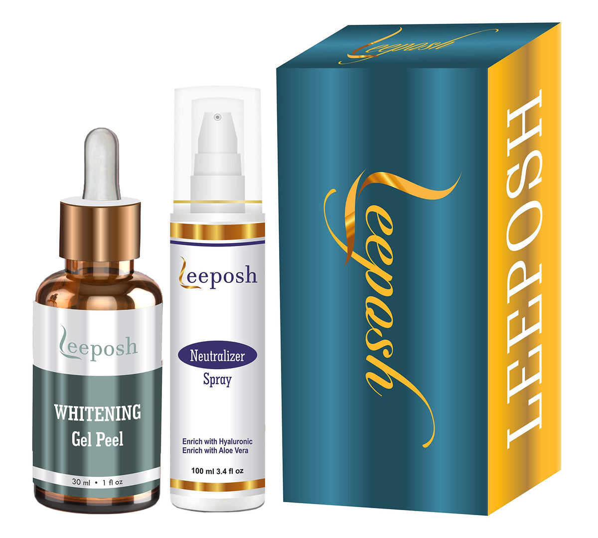 LEEPOSH Rejuvenating Whitening Peel Lactic Acid Glycolic Kojic Combo Peel with Neutralizer