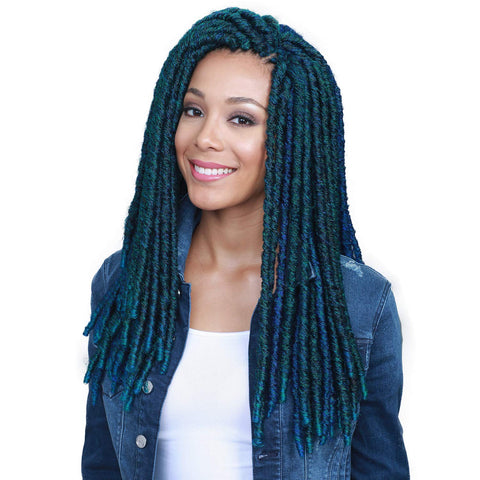Bobbi Boss Synthetic Hair Crochet Braids Faux Locs Soul Bomba Dreadlocks (6-Pack, 1B)