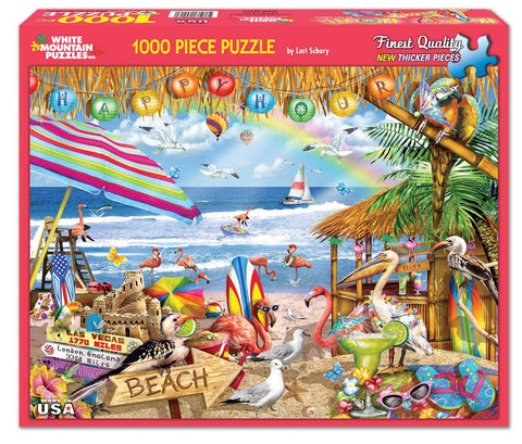 White Mountain Puzzles Happy Hour, 1000 Piece Jigsaw Puzzle