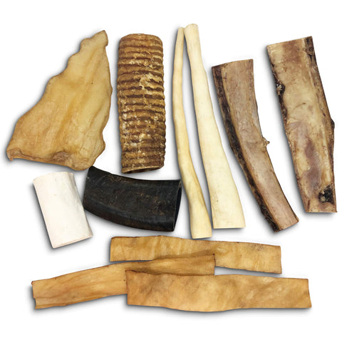 Wild Eats Water Buffalo Prime Dog Bone Assortment Dog Chews, All Natural Dog Bones & Dog Treats 11 Pack (Long Lasting Dog Chews, Dog Training Treats Grain Free Dog Chews Bones, Dog Snacks & Dog Treat