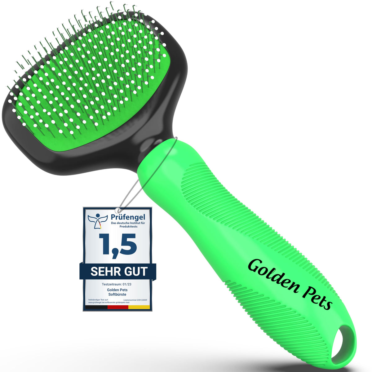Golden Pets Soft Comb | Ideal for Small Dogs, Puppies, Cats, Rabbits and Guinea Pigs | Protective Studs for Extra-Sensitive Pets | Care + eBook Care Manual [Cannot guarantee English language]