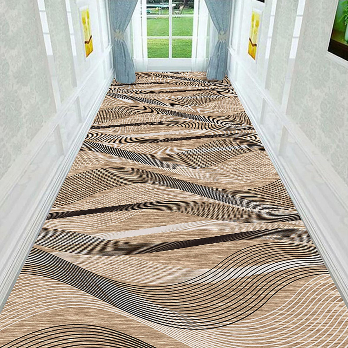 Enigmaire Hall Runners Non Slip Extra Long,Corridor Carpet,Extra Long Runner Rugs Hallway,Anti Fatigue,Absorbent,Non-Shedding,Machine Washable,For Bedroom Kitchen Hallway Entrance Laundry