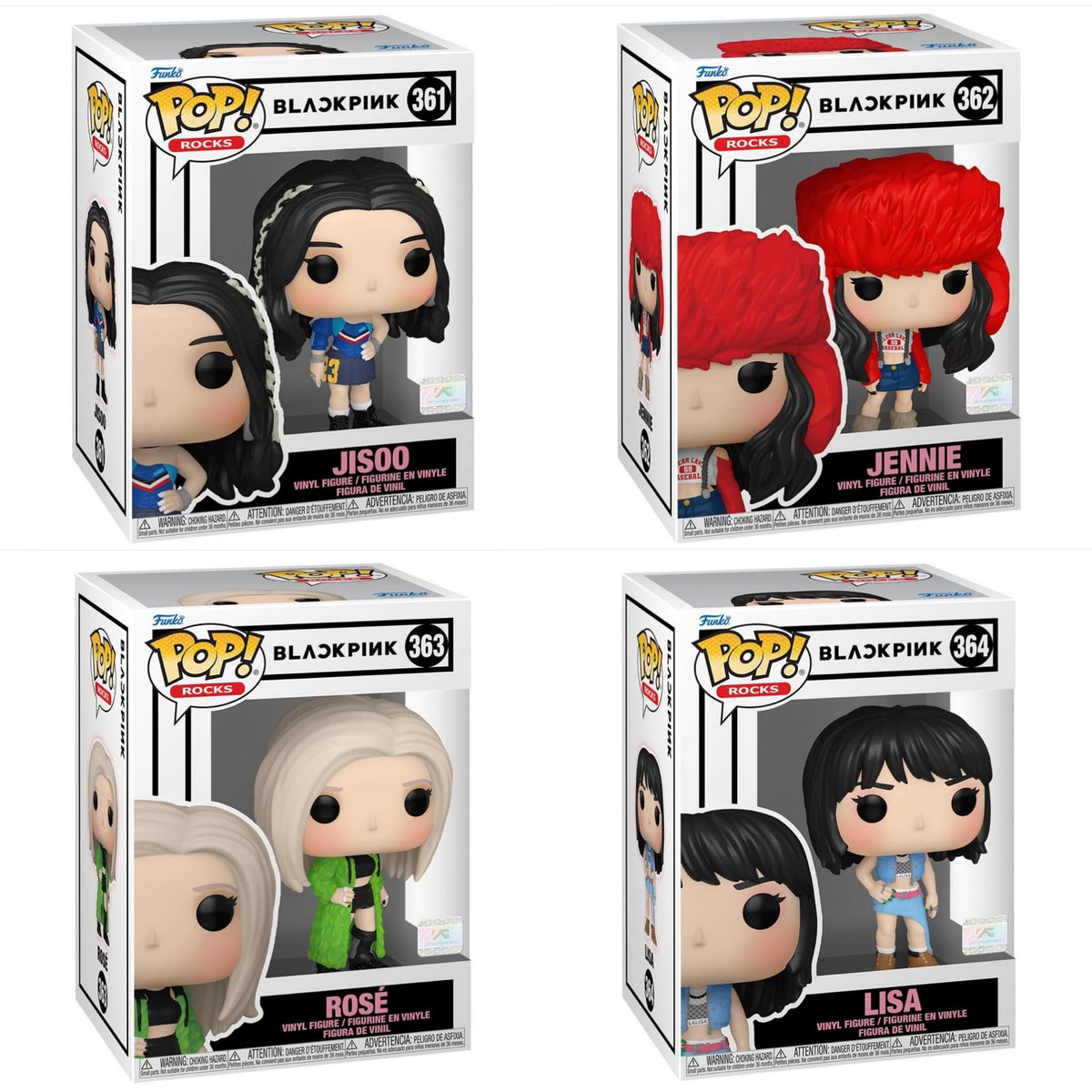 Funko Pop! Blackpink - Set of 4 Lisa, Jennie, Jisoo, and Rose