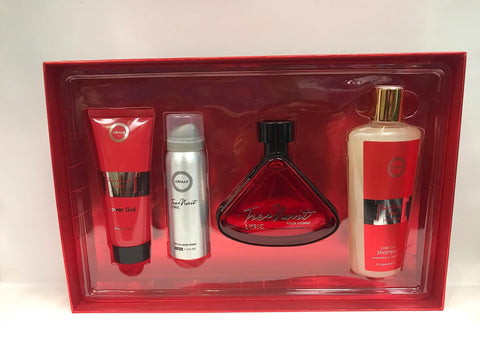 ARMAF Tres Nuit Lyric 4-Piece Set For Men, (3.4 Oz Eau De Parfum Spray+ 8.45 Oz Shampoo + 3.4 Oz Shower Gel + 1.7 Oz Body Spray)