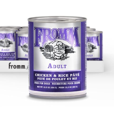Fromm Classic Adult Chicken & Rice Pate Dog Food - Premium Wet Dog Food - Chicken Recipe - Case of 12 Cans