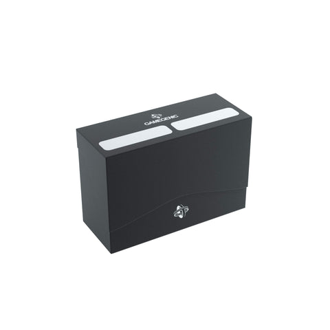 Double Deck Holder 160+ Casual Deck Box | Double-Sleeved Card Storage with Two Removable Deck Holders | Innovative Cobra Neck Technology | Holds up to 160 Cards | Black Color | Made by Gamegenic