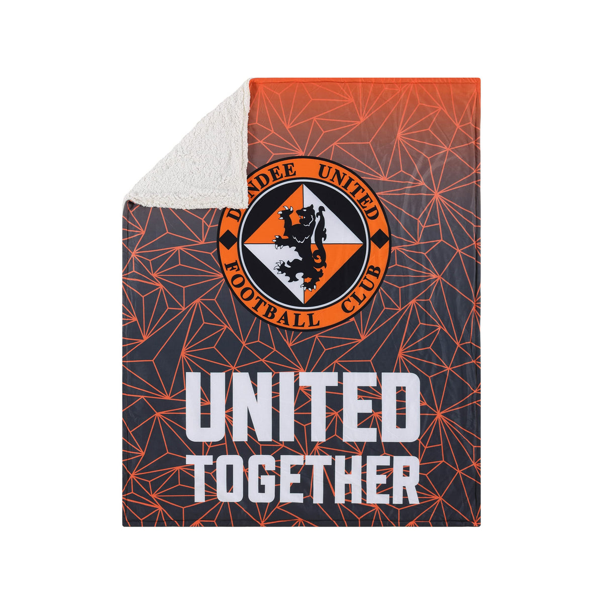 FOCO Scottish Premiership SPFL Football Dundee United Fan Sherpa Plush Throw Blanket