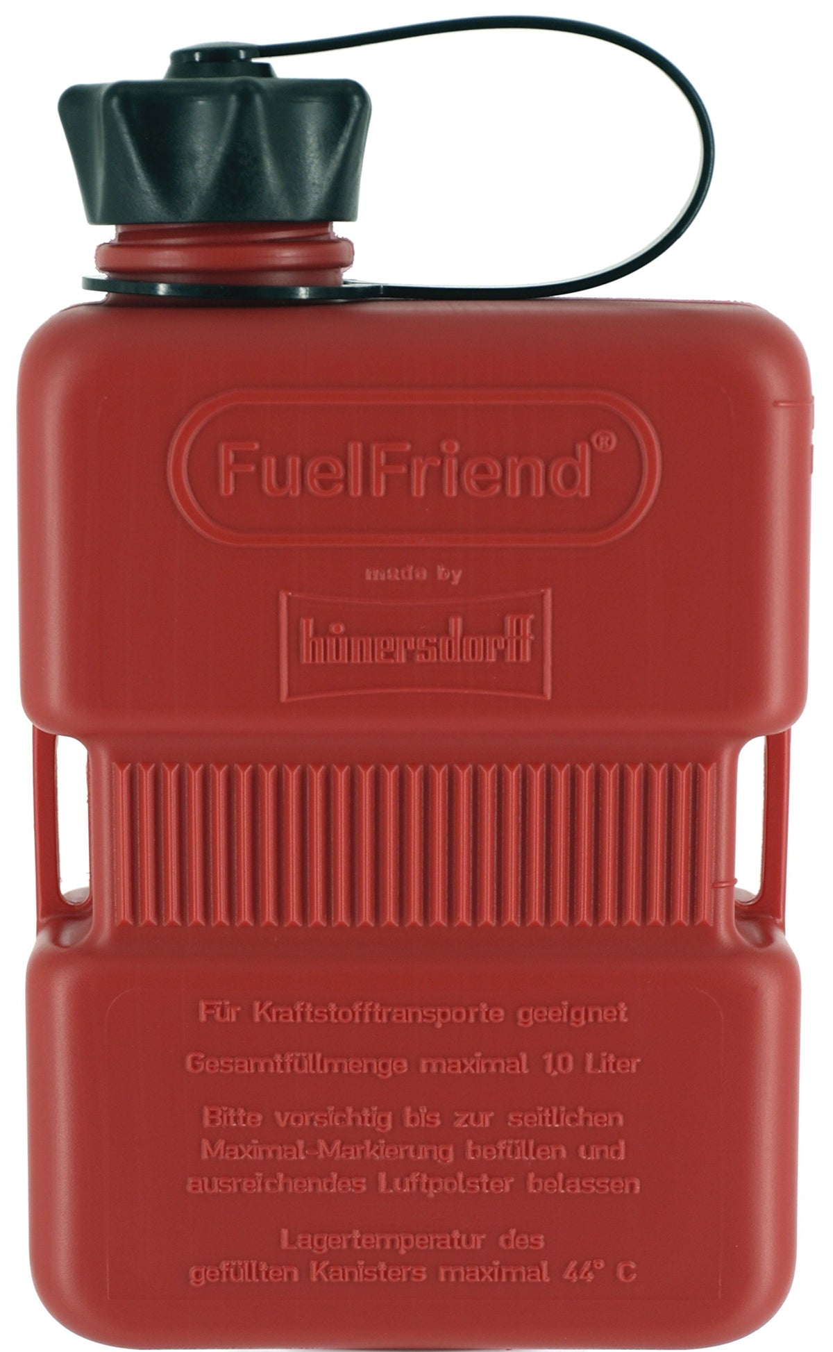 FuelFriend®-PLUS 1.0 liter - small Petrol Can Mini Reserve Canister - perfect for motorcycles, cars and more