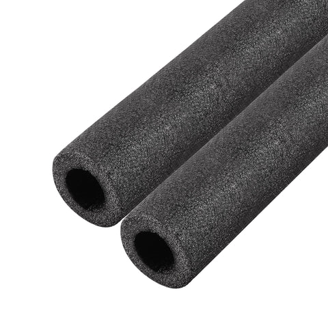 uxcell Foam Tube 1.64 Ft Length 0.98in ID 1.56in OD Hollow Pipe Cover for Protecting Pipes and Heat Preservation Black 2 Pack