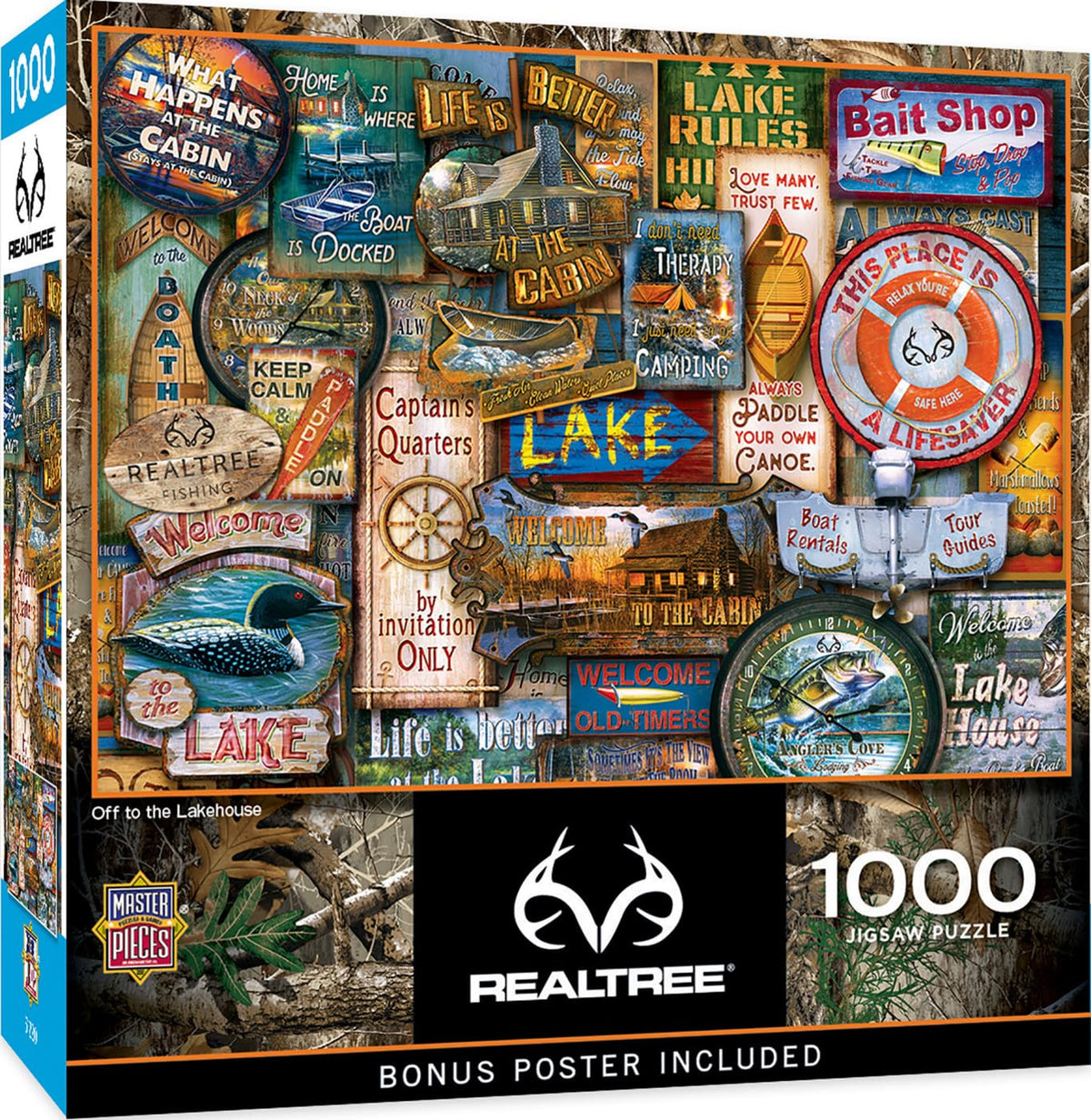 MasterPieces 1000 Piece Jigsaw Puzzle for Adults, Family, Or Kids - Off to The Lakehouse - 19.25"x26.75"