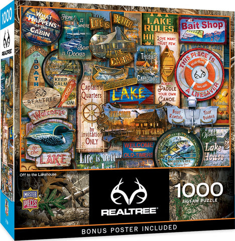 MasterPieces 1000 Piece Jigsaw Puzzle for Adults, Family, Or Kids - Off to The Lakehouse - 19.25"x26.75"