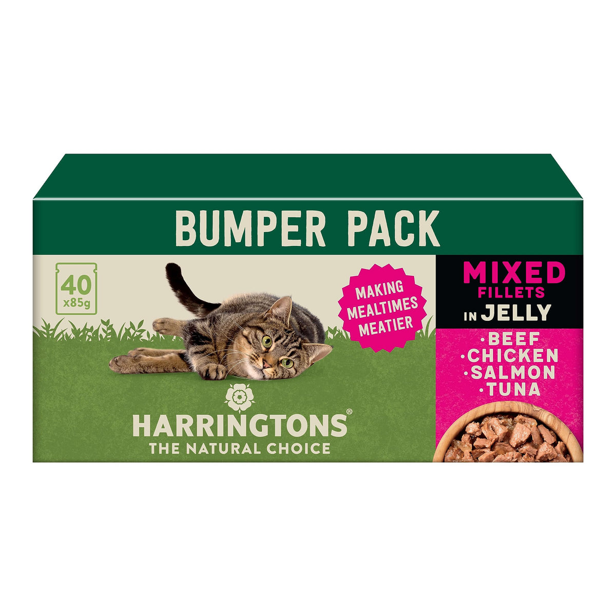 Harringtons Wet Cat Food Mixed in Jelly 40x85 g
