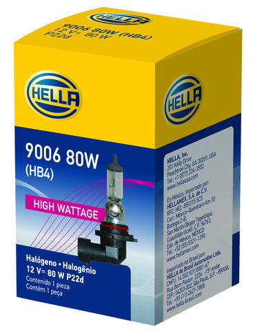 HELLA 9006 80W High Wattage Bulb, 12V