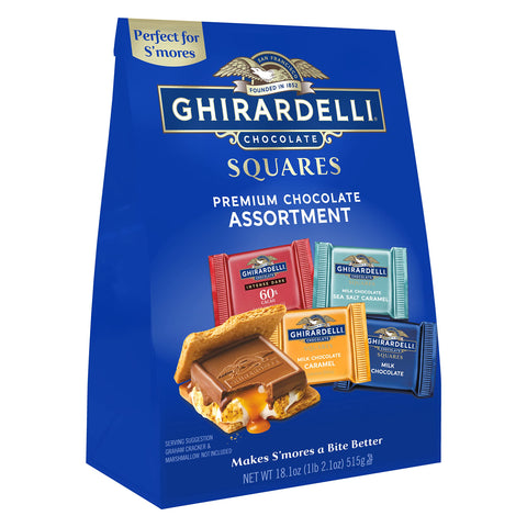 Ghirardelli Chocolate Company Perfect for S'mores Premium Chocolate Assortment Squares - 18.1 Oz.