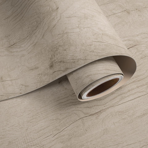 VaryPaper Retro Wood Effect Vinyl Self Adhesive Wallpaper 40cmx200cm Wood Effect Sticky Back Plastic Wood Vinyl Wrap for Furntiure Kitchen Counter Top Vinyl Covering Adhesive Table Cover Shelf Liner