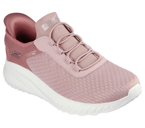 Skechers Women's Hands Free Slip-Ins Bobs Squad Chaos-in Color Sneaker, Blush, 10