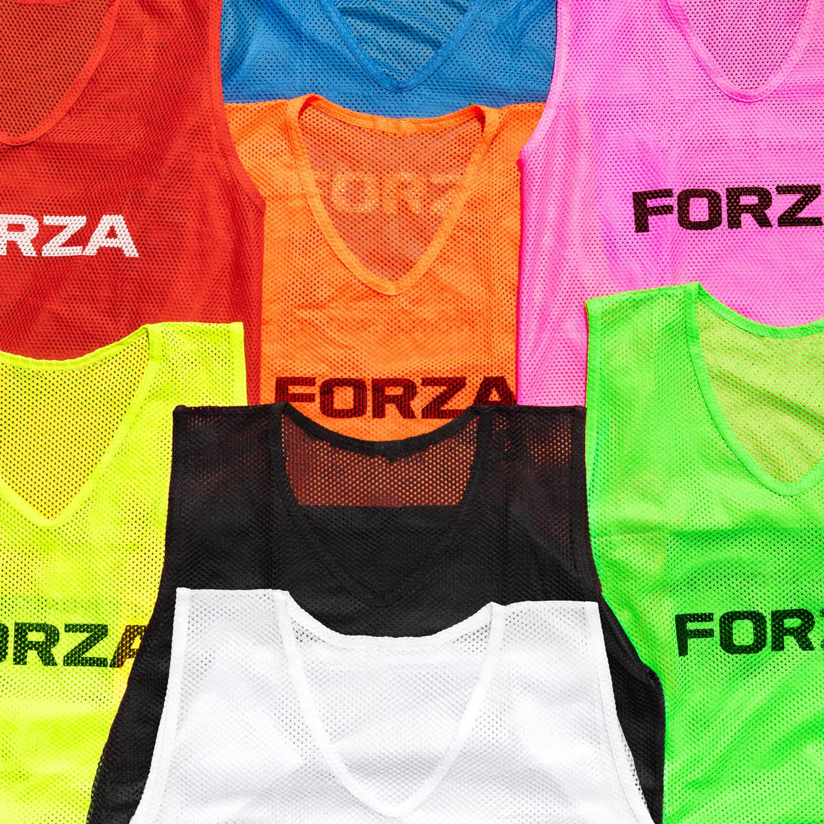 FORZA Training Bibs [15 Pack] - Multi Sport Training Vests Sizes (Yellow, Adult (Large/X Large))