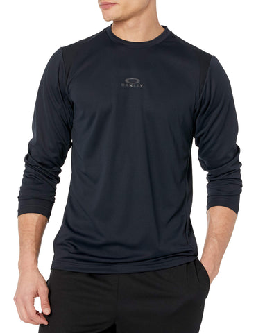 Oakley Men's FOUNDATIONAL Training LS TEE T-Shirt, Blackout, XS