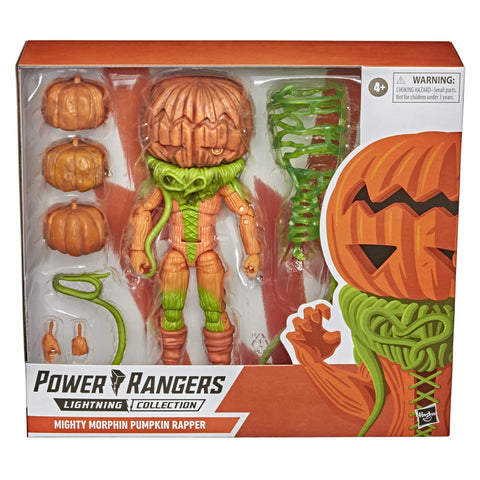 Power Rangers Lightning Collection Monsters Mighty Morphin Pumpkin Rapper 8-Inch Premium Collectible Action Figure Toy with Accessories