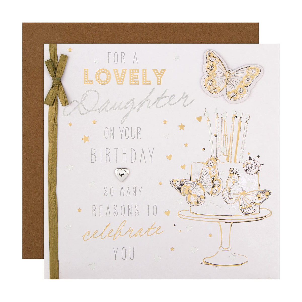 Hallmark Large Birthday Card for Daughter - Cake and Candles Design