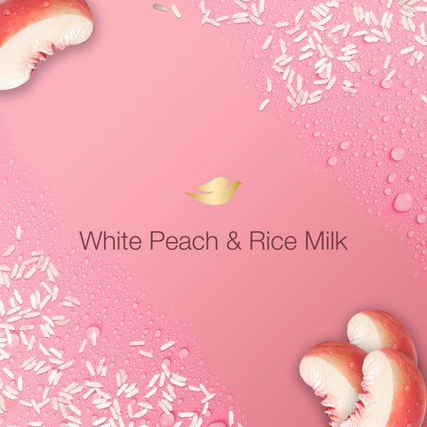Dove Body Wash Rebalancing White Peach & Rice Milk, 4 Count for Renewed, Healthy Looking Skin, Moisturizing Gentle Skin Cleanser with 24hr Renewing MicroMoisture, 20 oz