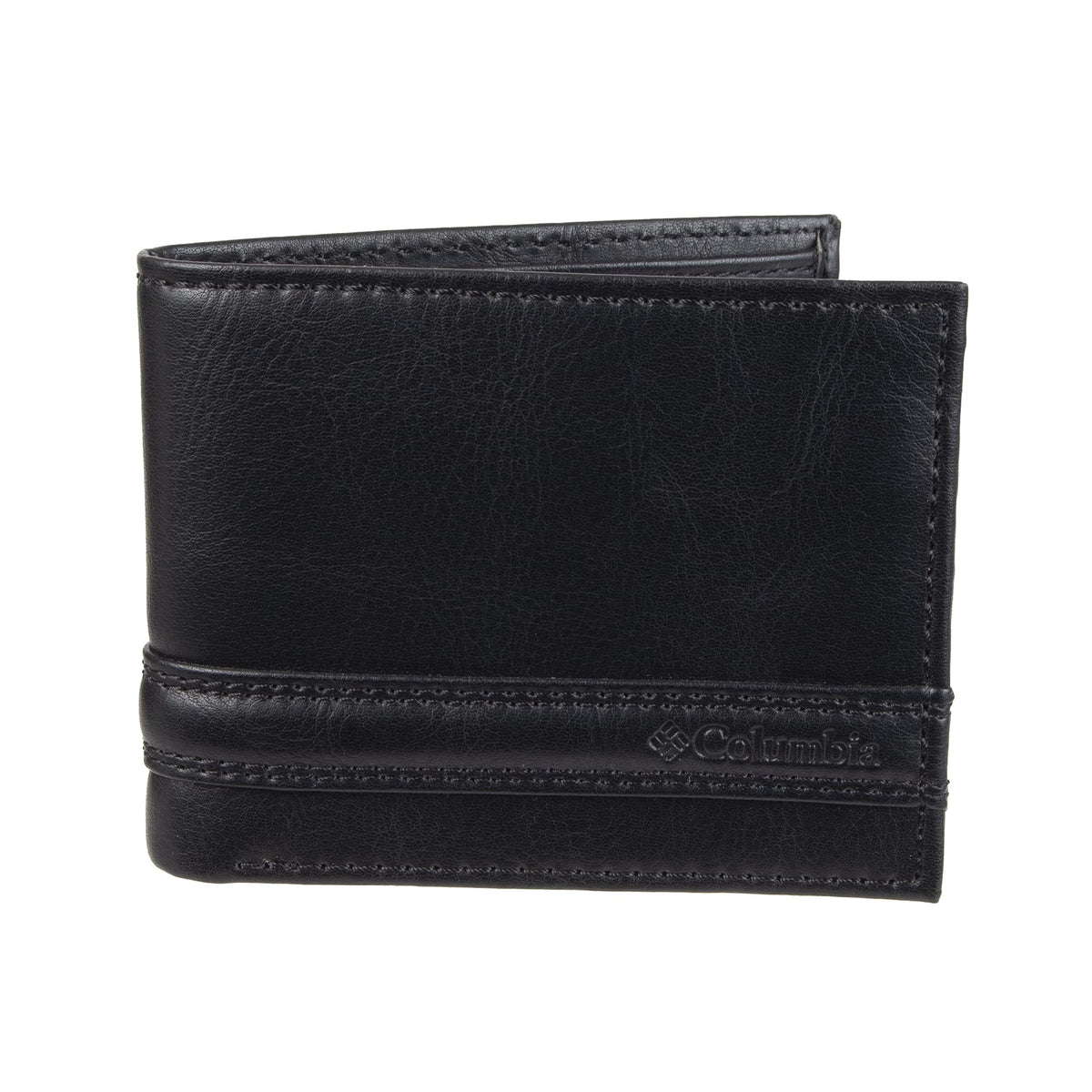 Columbia Men's Leather Traveler Wallet, Black Jack, One Size